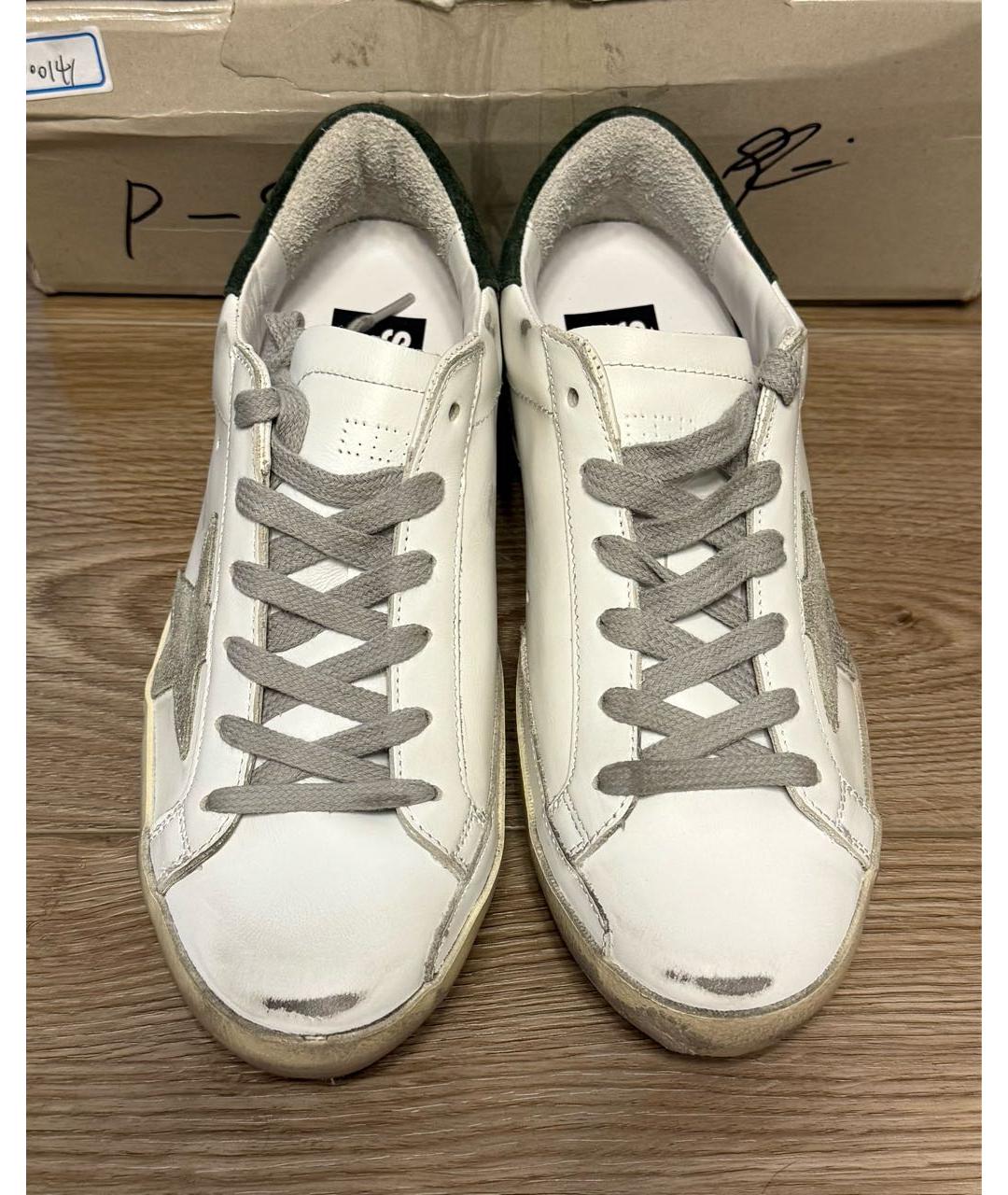 GOLDEN GOOSE Белые кожаные кеды, фото 7