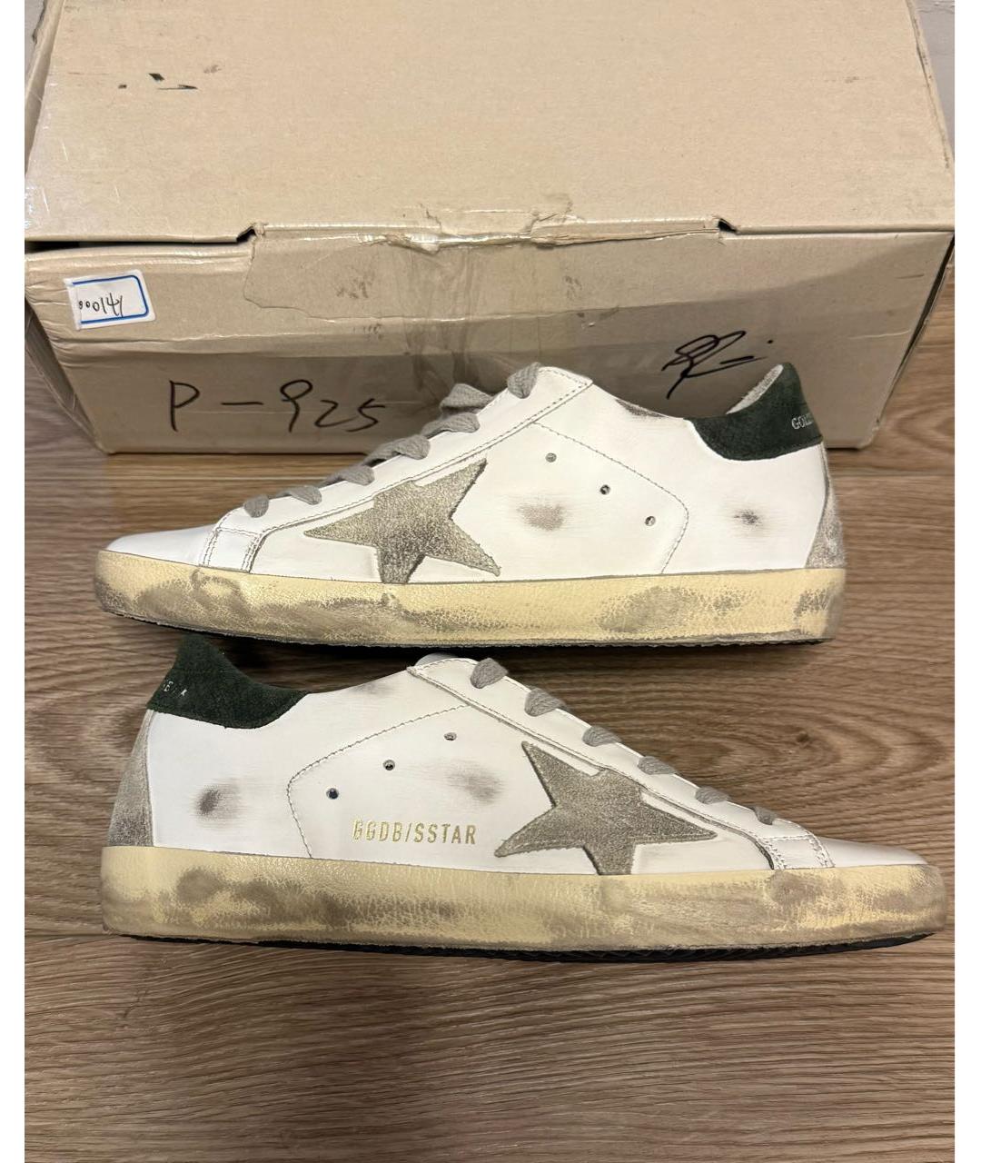 GOLDEN GOOSE Белые кожаные кеды, фото 6
