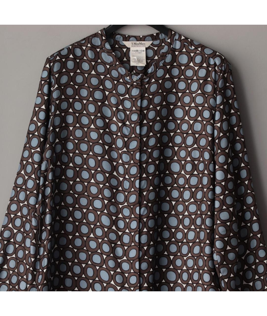 'S MAX MARA Мульти шелковое повседневное платье, фото 4