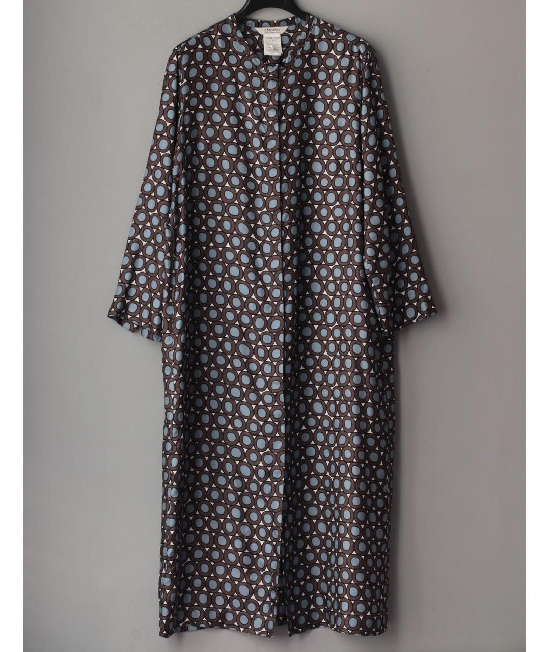'S MAX MARA Мульти шелковое повседневное платье, фото 8