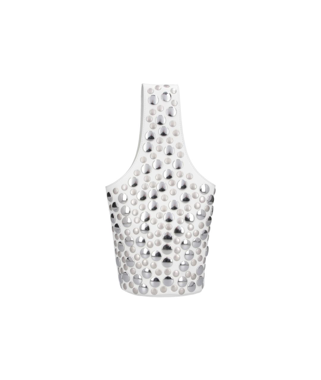 KHAITE Белая кожаная сумка с короткими ручками, фото 3