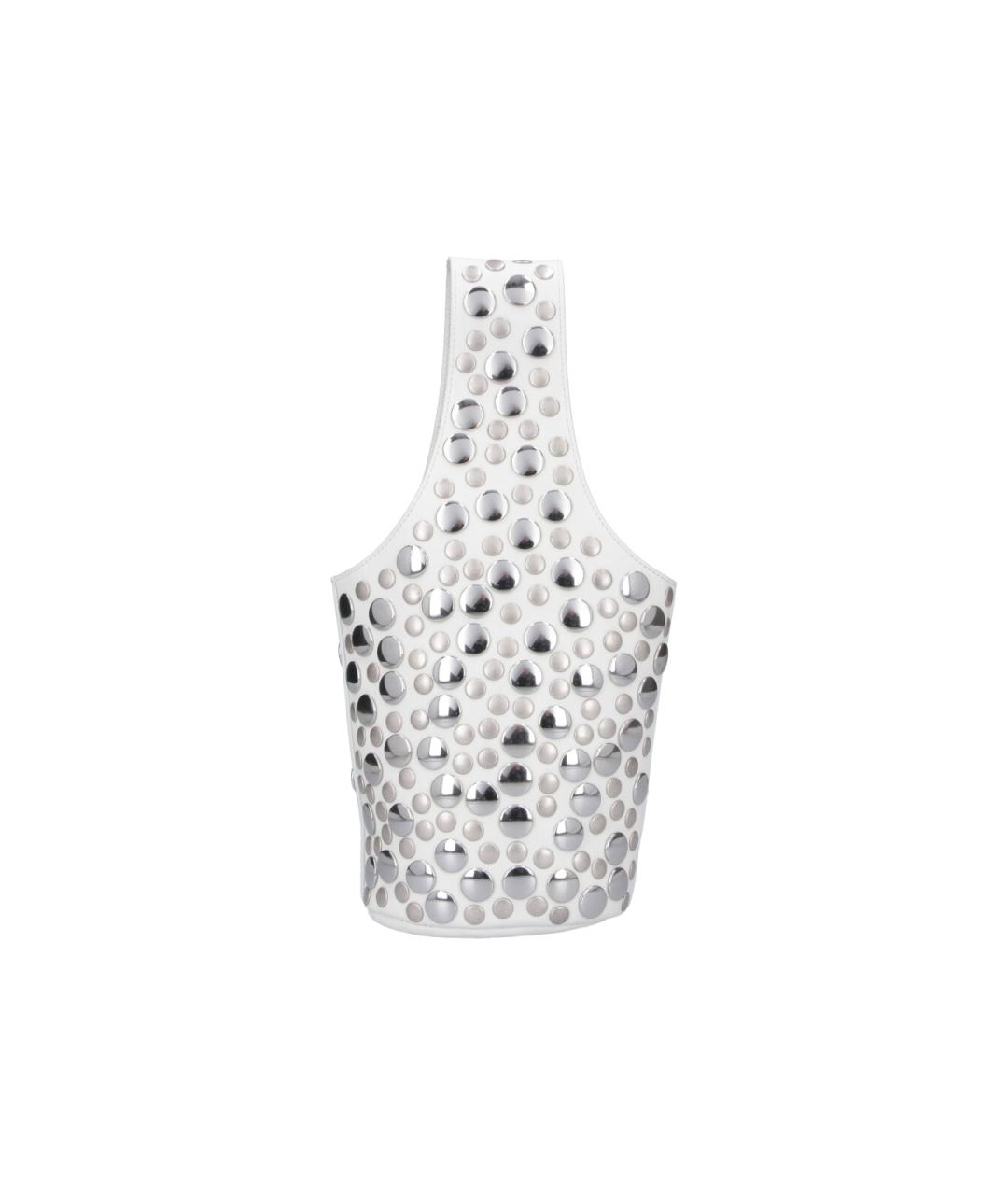 KHAITE Белая кожаная сумка с короткими ручками, фото 1