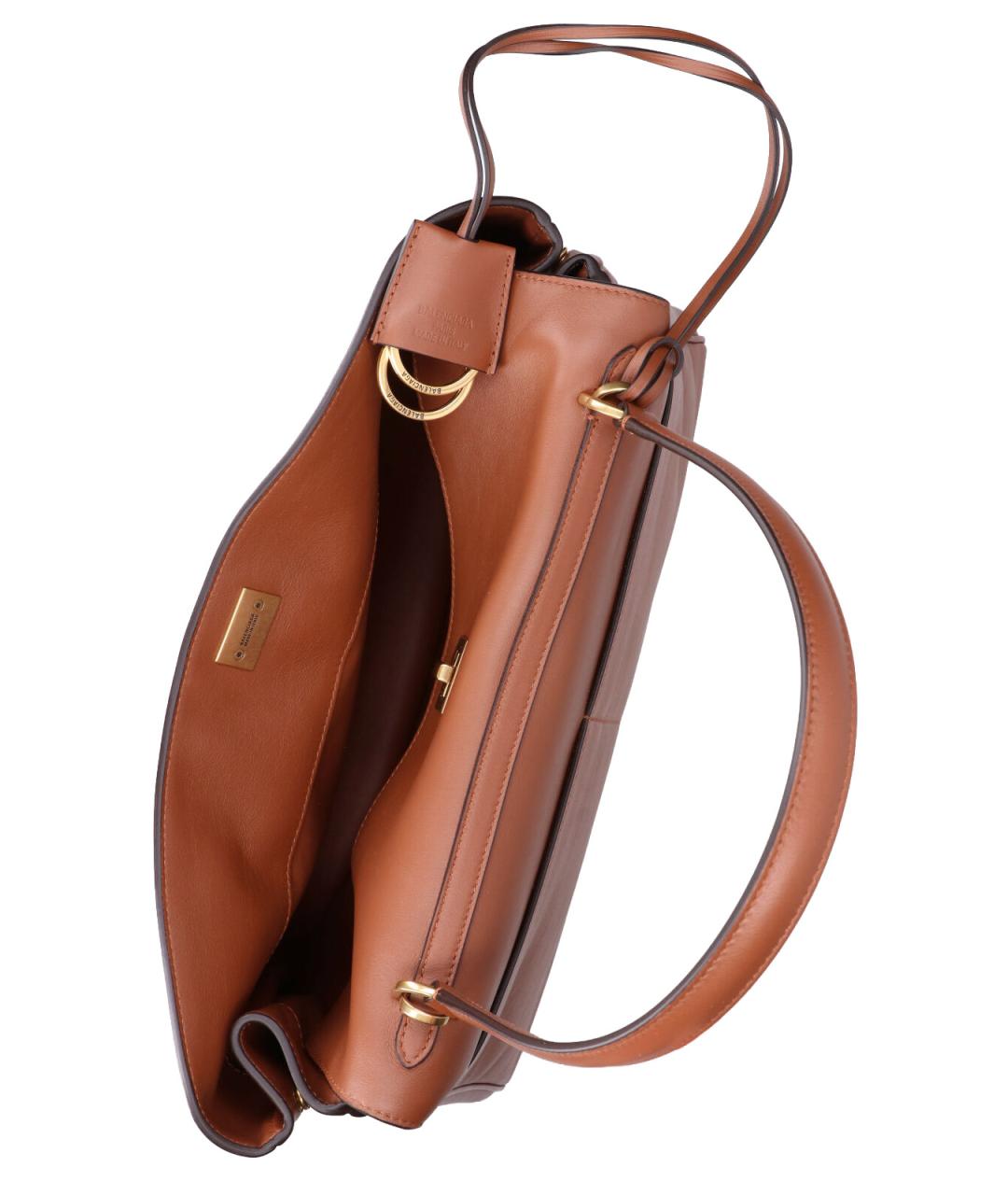 BALENCIAGA Коричневая кожаная сумка тоут, фото 4