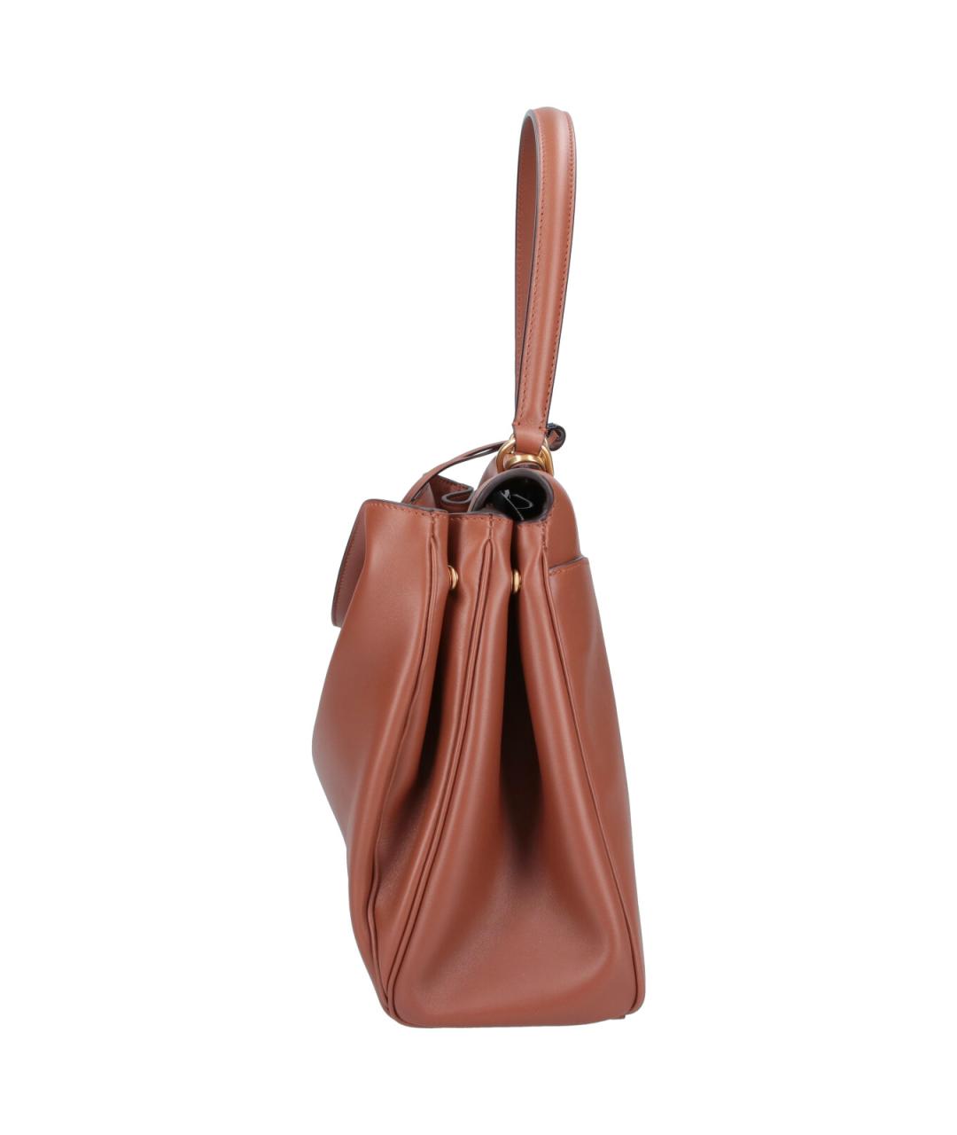 BALENCIAGA Коричневая кожаная сумка тоут, фото 5