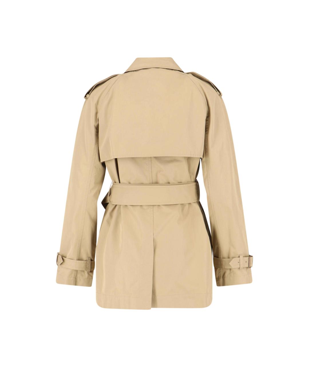 BURBERRY Бежевый хлопковый тренч/плащ, фото 2
