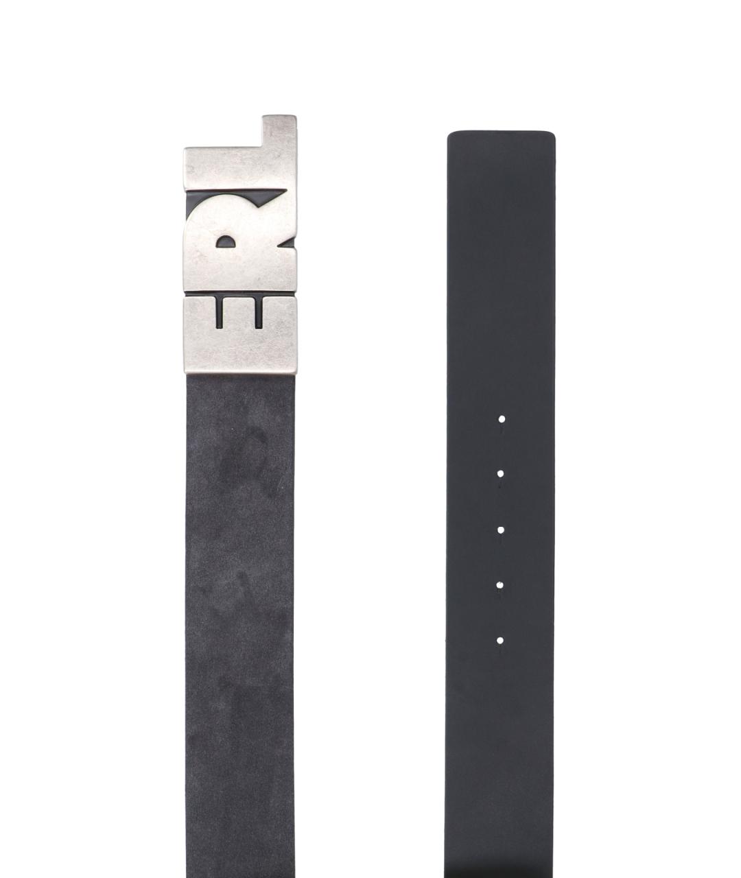 ERL Серый кожаный ремень, фото 2