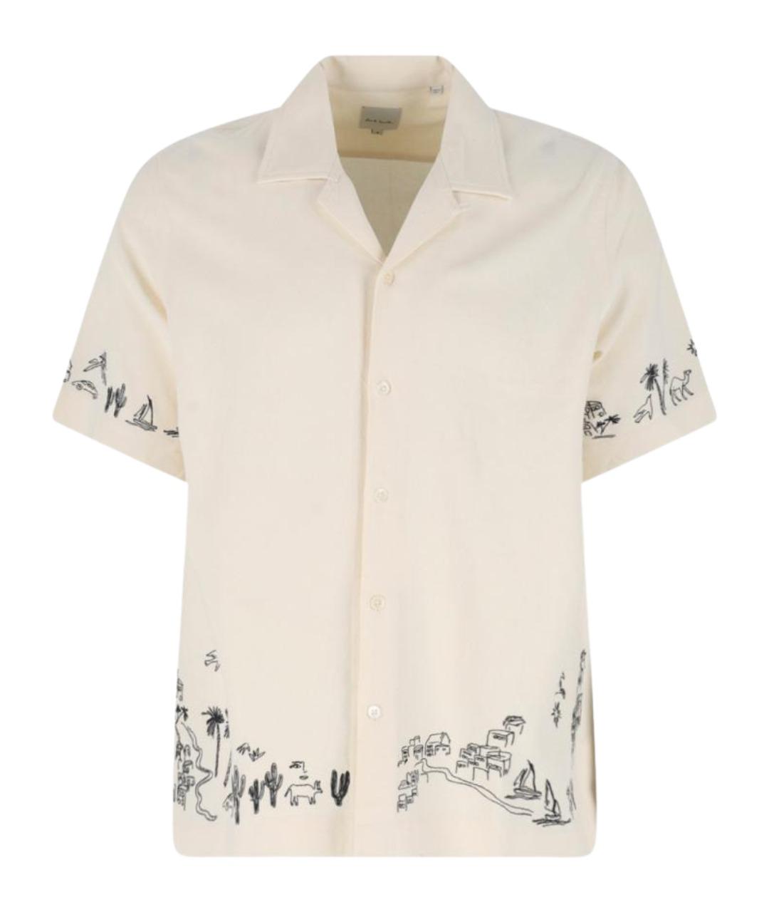 PAUL SMITH Белая кэжуал рубашка, фото 1