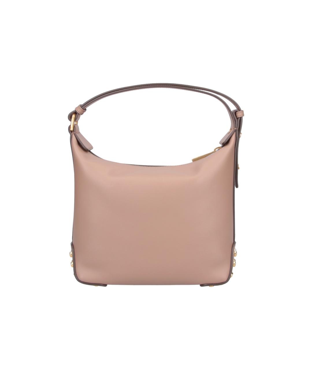 TOD'S Бежевая кожаная сумка через плечо, фото 3