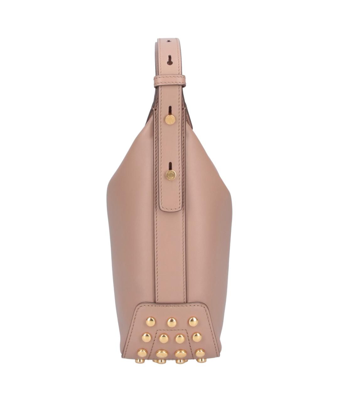 TOD'S Бежевая кожаная сумка через плечо, фото 5