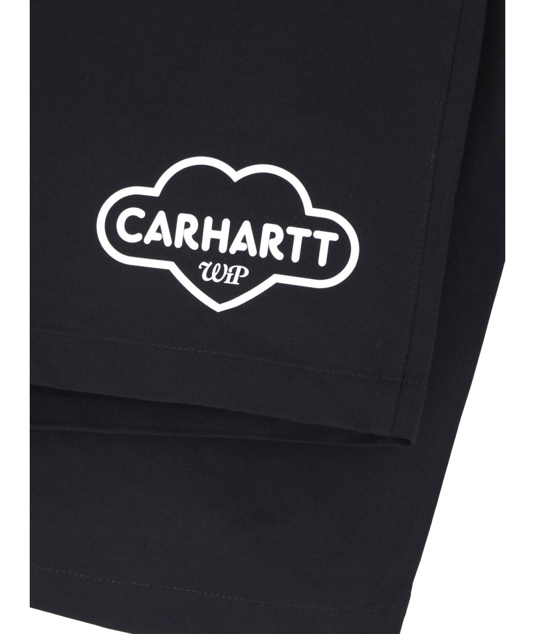 CARHARTT WIP Черные полиэстеровые шорты, фото 4