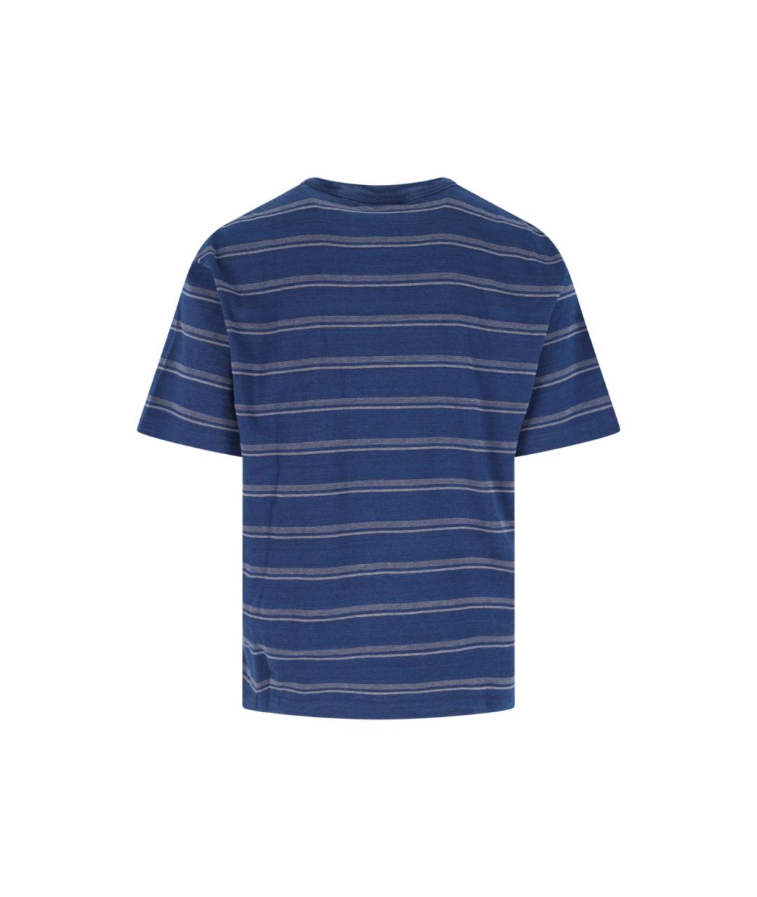 CARHARTT WIP Синяя хлопковая футболка, фото 2