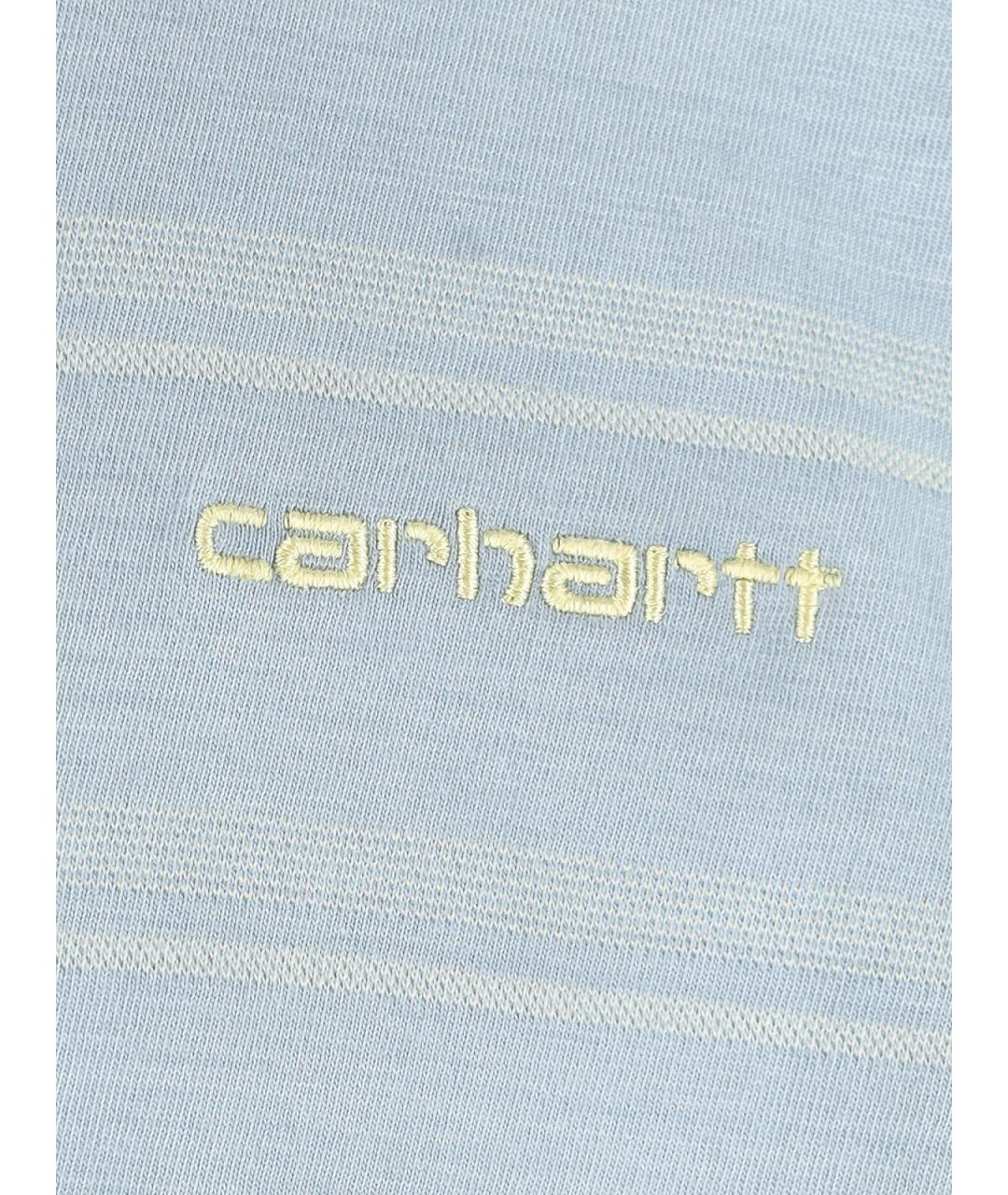 CARHARTT WIP Синяя хлопковая футболка, фото 3