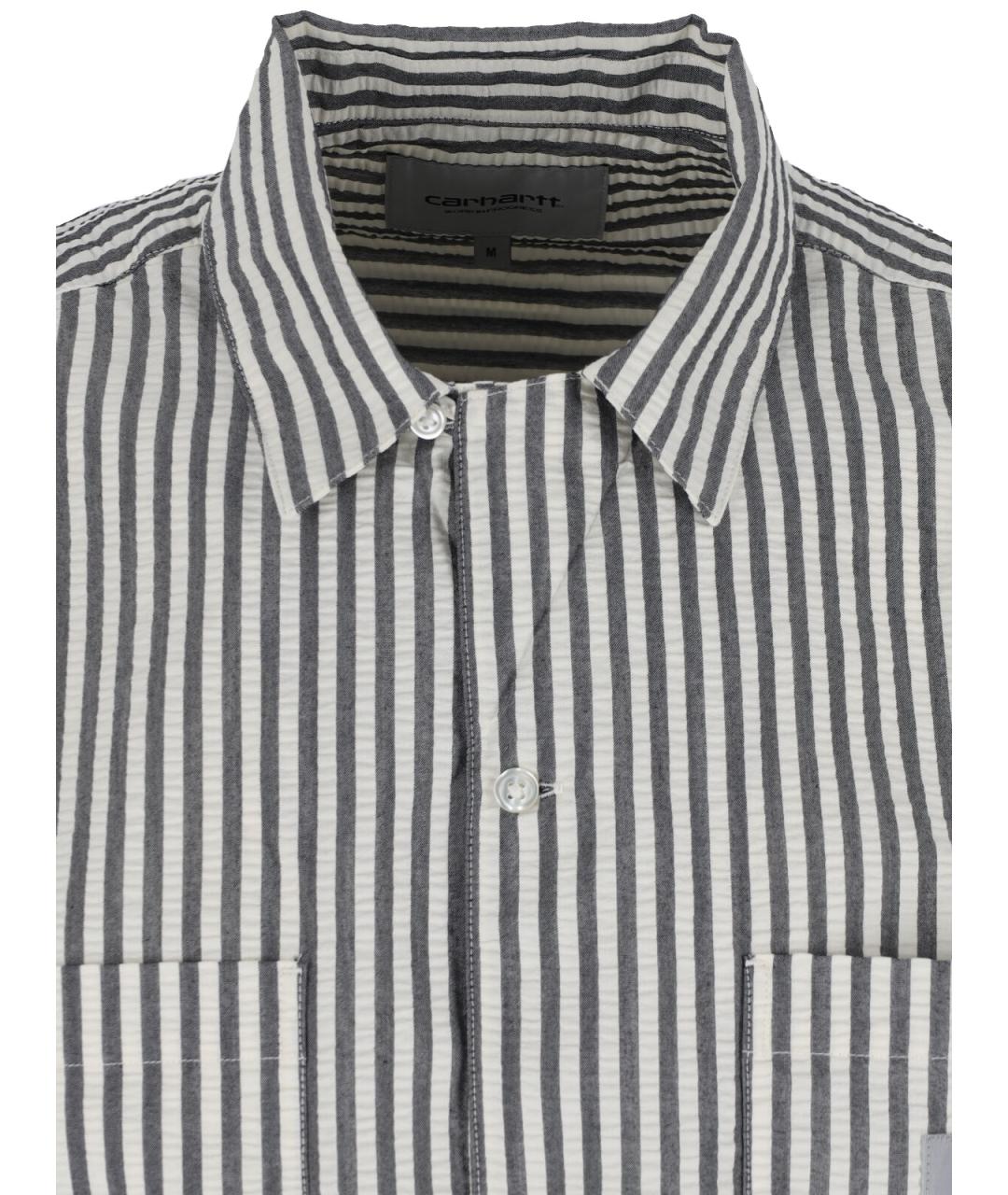 CARHARTT WIP Серая хлопковая кэжуал рубашка, фото 3