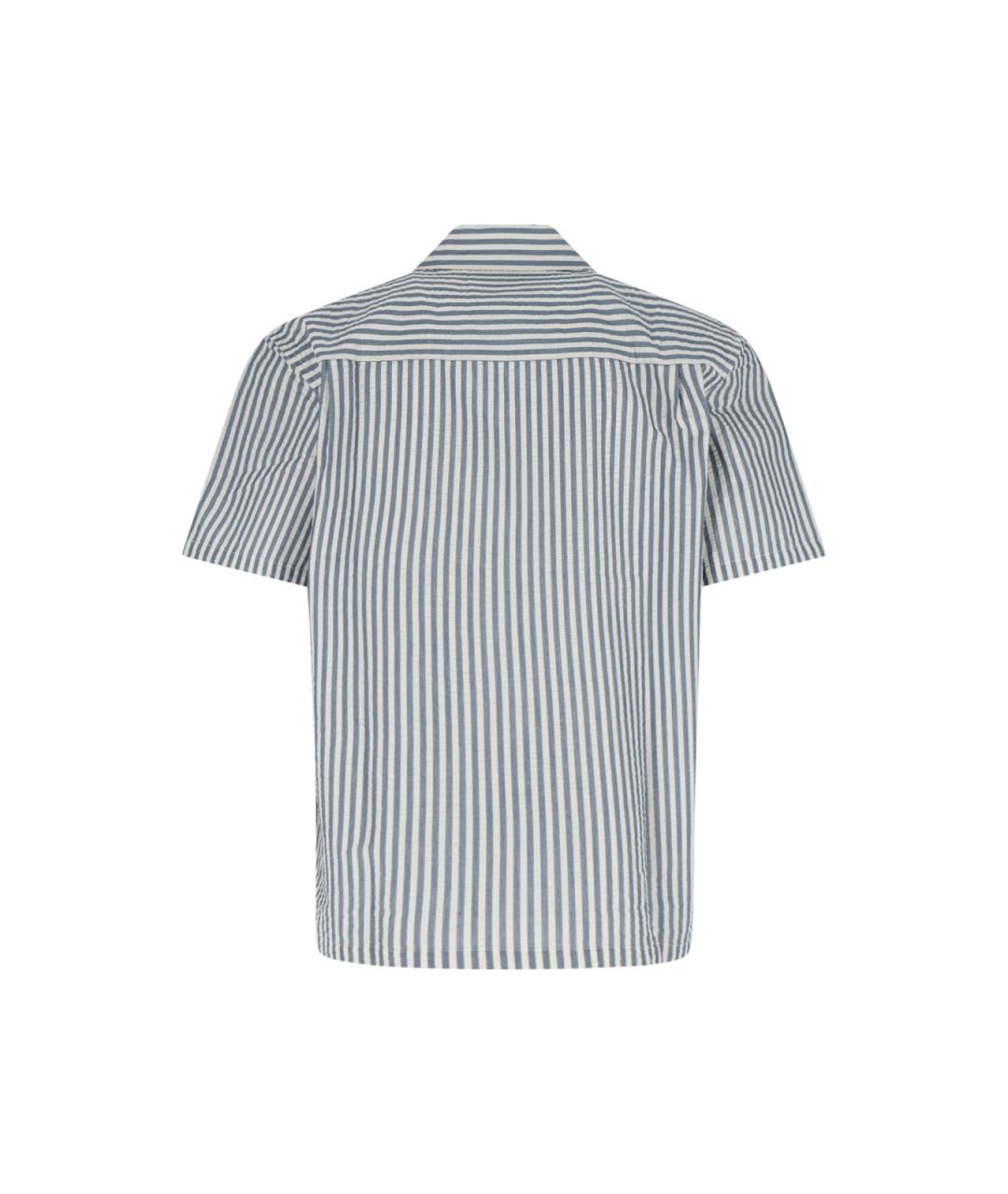 CARHARTT WIP Синяя хлопковая кэжуал рубашка, фото 2