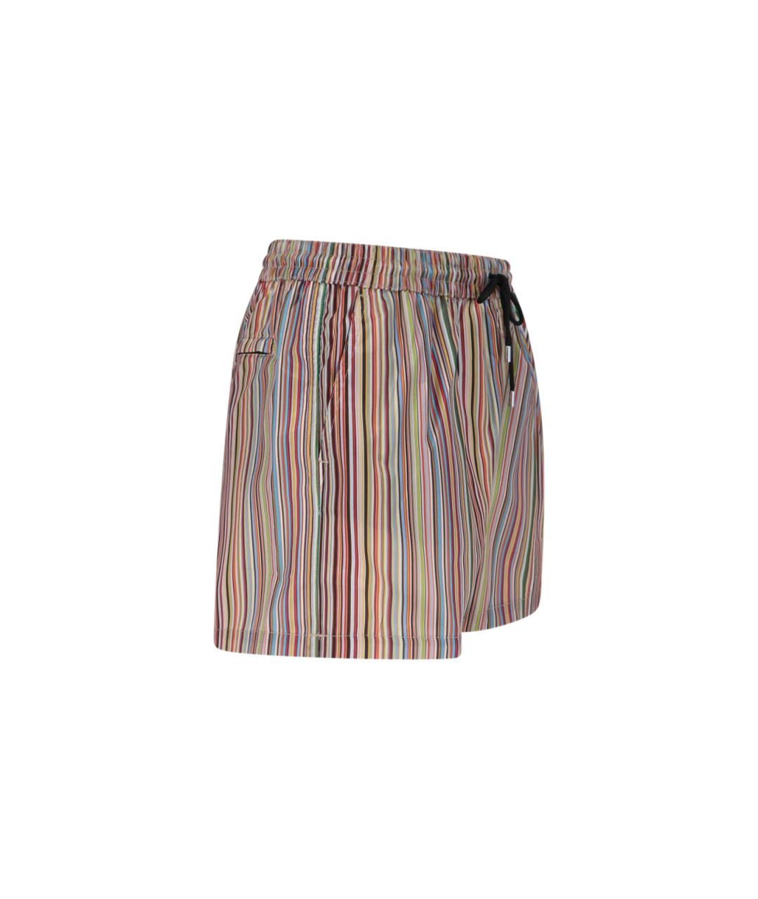 PAUL SMITH Мульти полиэстеровые шорты, фото 3