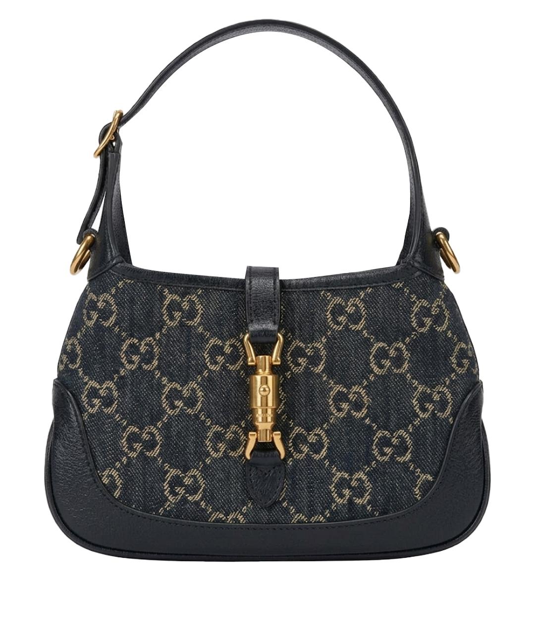 GUCCI Синяя деним сумка через плечо, фото 1