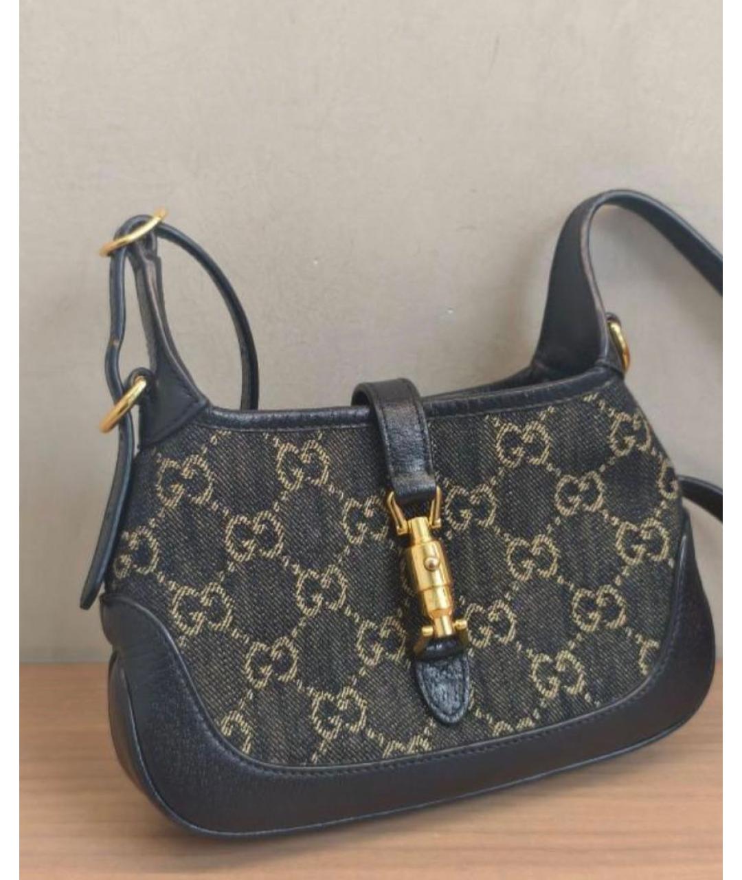 GUCCI Синяя деним сумка через плечо, фото 2