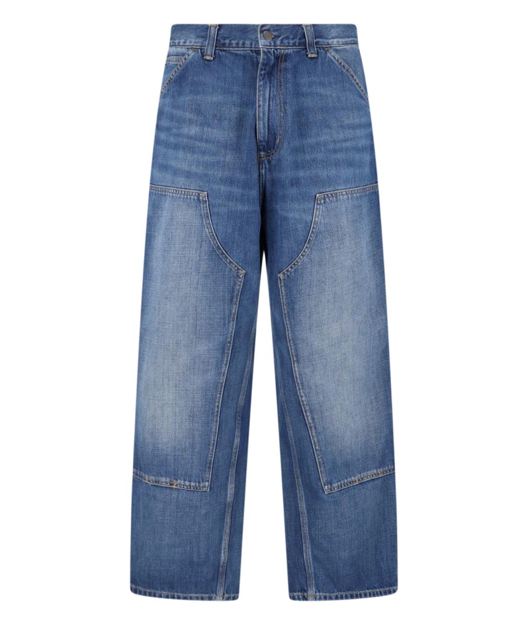 CARHARTT WIP Синие хлопковые прямые джинсы, фото 1