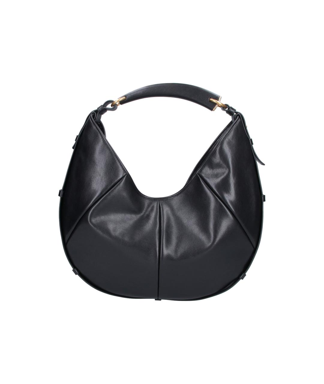 SAINT LAURENT Черная кожаная сумка через плечо, фото 3