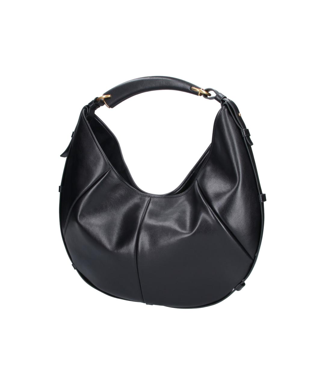 SAINT LAURENT Черная кожаная сумка через плечо, фото 2