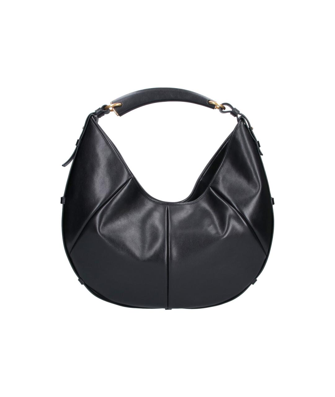 SAINT LAURENT Черная кожаная сумка через плечо, фото 1