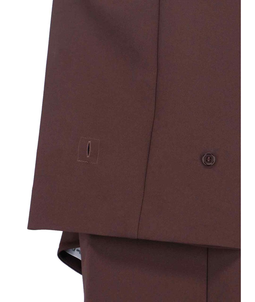 THE FRANKIE SHOP Коричневые прямые брюки, фото 5