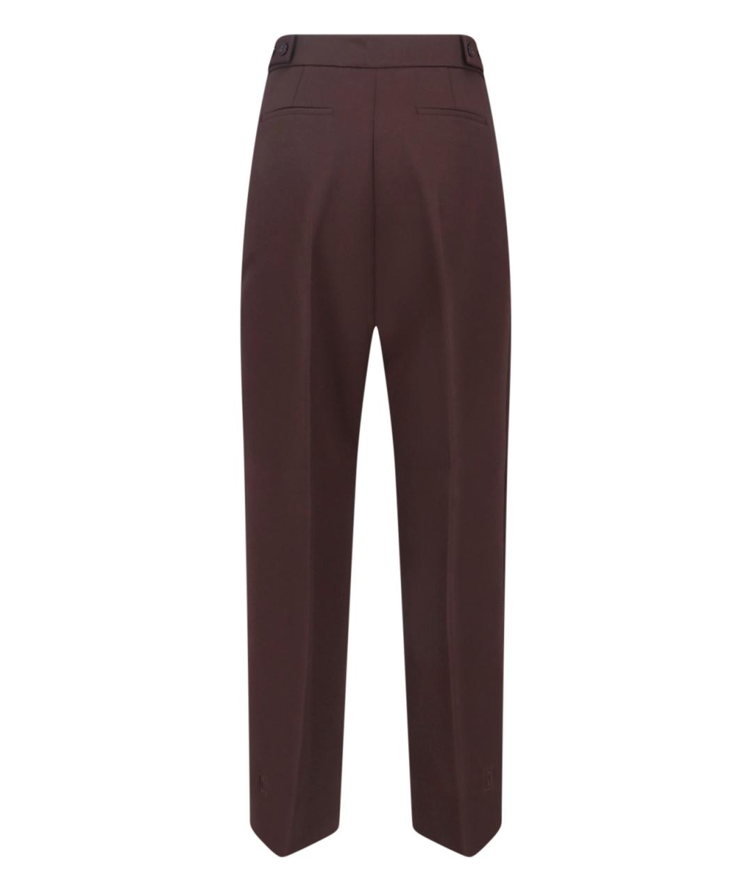 THE FRANKIE SHOP Коричневые прямые брюки, фото 2