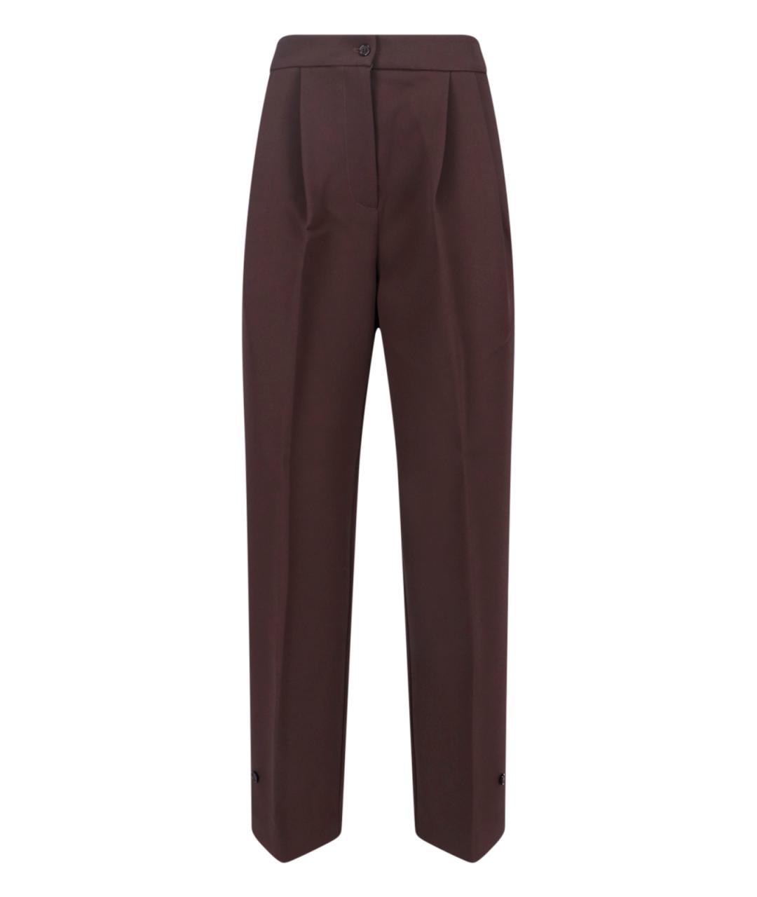 THE FRANKIE SHOP Коричневые прямые брюки, фото 1