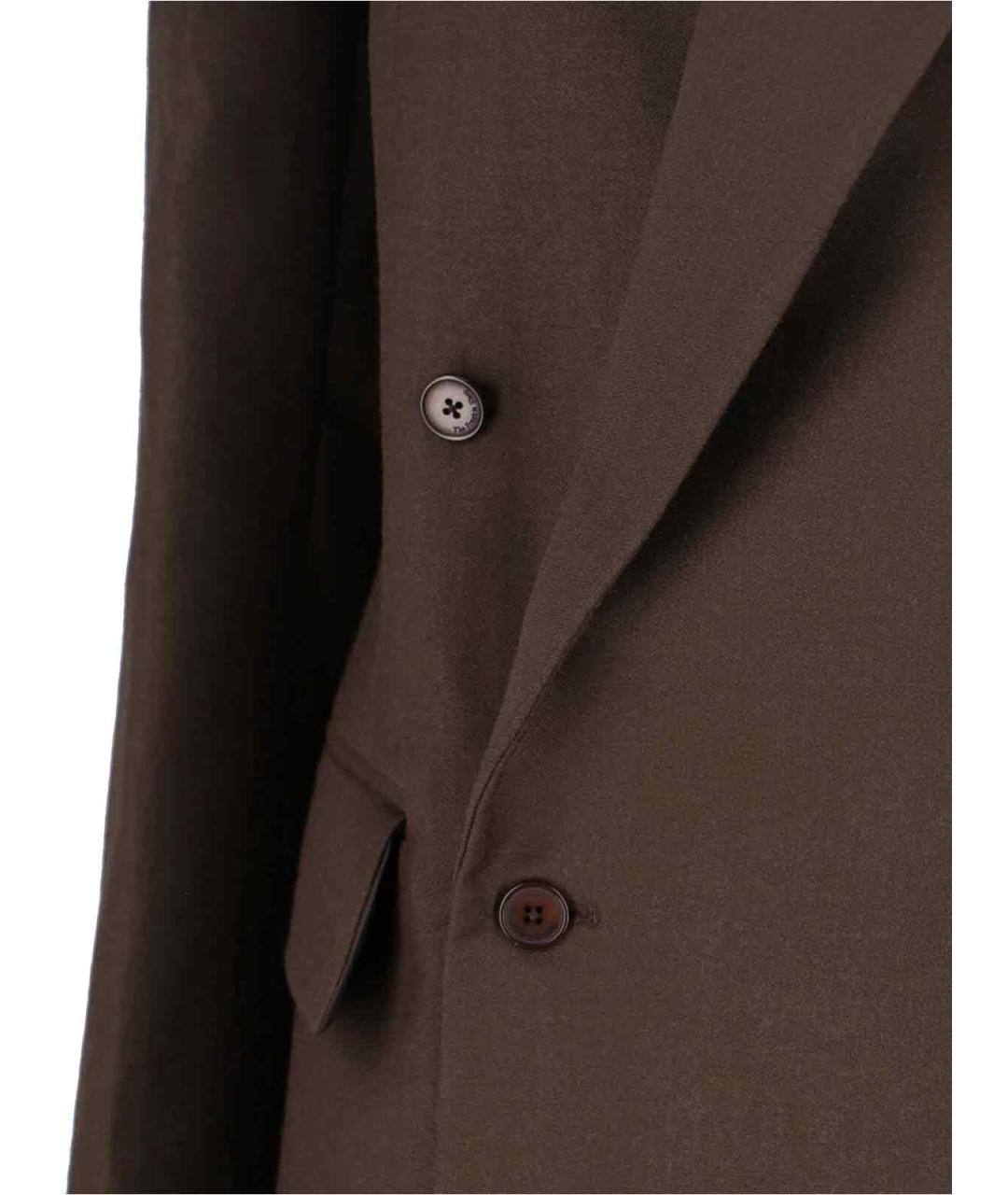 THE FRANKIE SHOP Коричневый шерстяной жакет/пиджак, фото 4