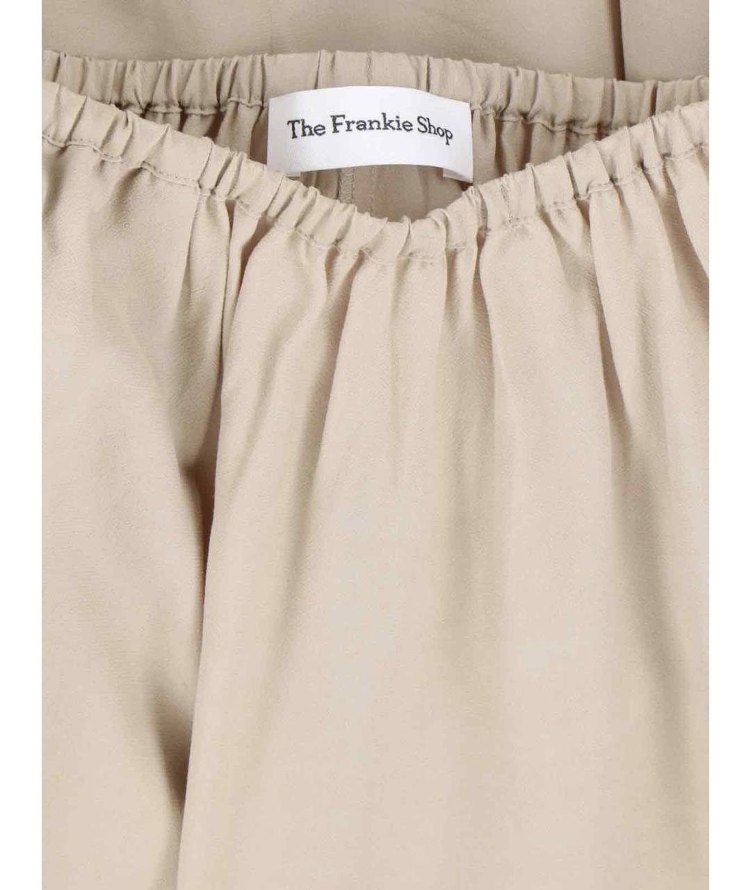 THE FRANKIE SHOP Бежевая юбка макси, фото 5