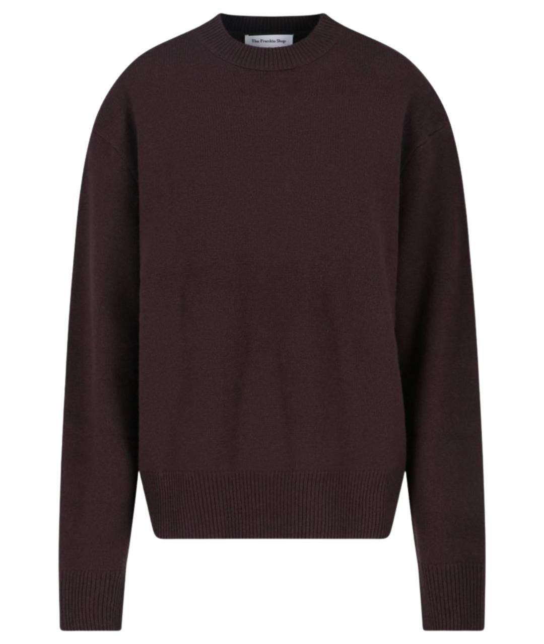 THE FRANKIE SHOP Коричневый шерстяной джемпер / свитер, фото 1
