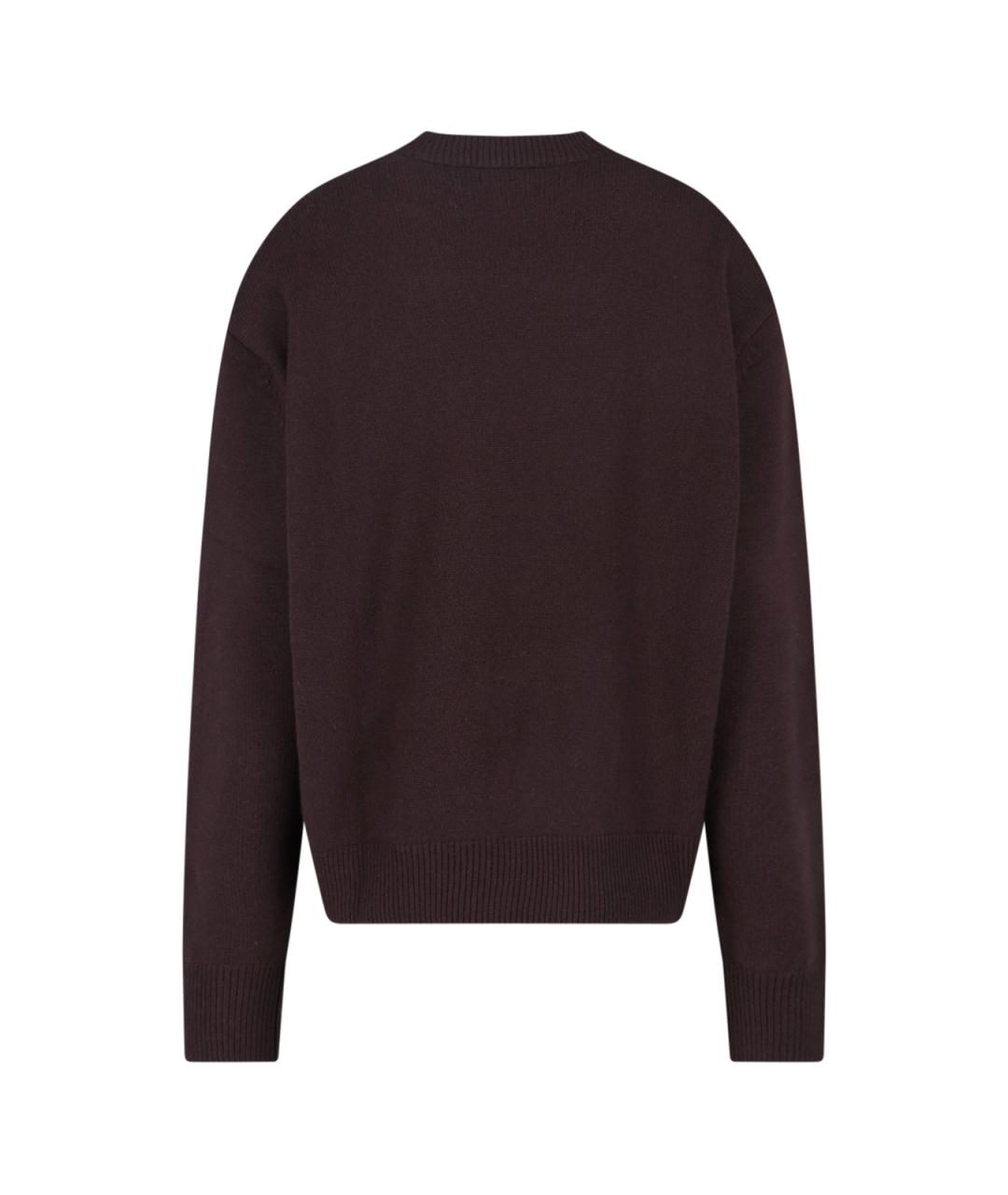 THE FRANKIE SHOP Коричневый шерстяной джемпер / свитер, фото 2