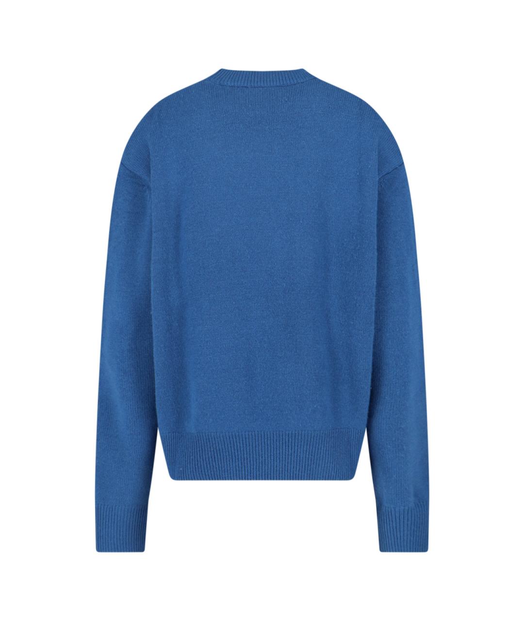 THE FRANKIE SHOP Синий шерстяной джемпер / свитер, фото 2