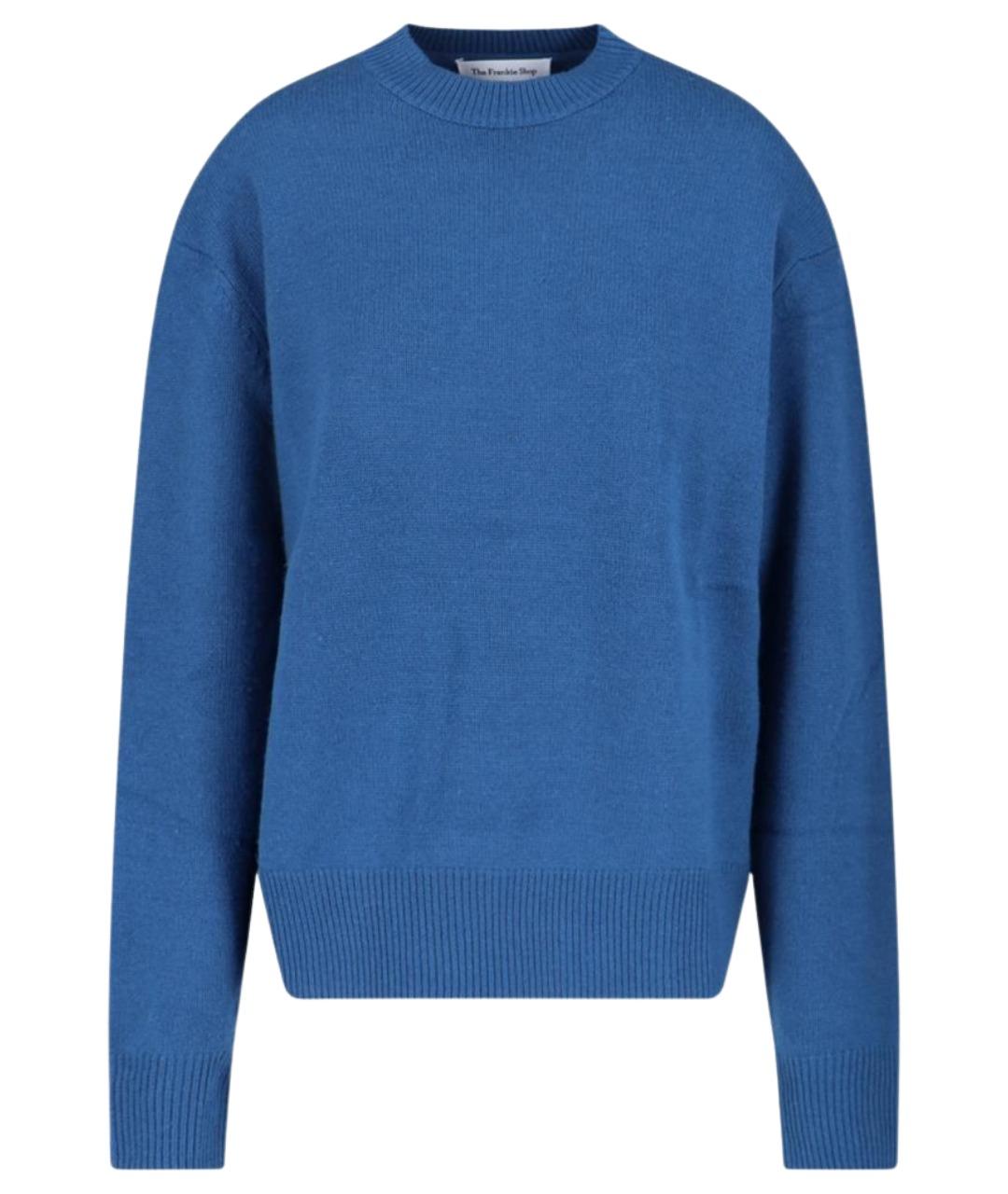 THE FRANKIE SHOP Синий шерстяной джемпер / свитер, фото 1