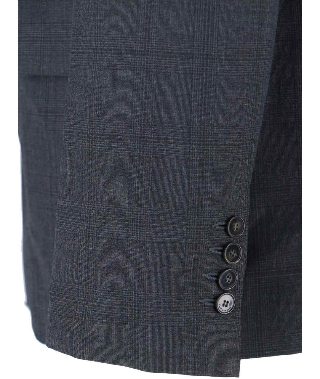 THE FRANKIE SHOP Серый шерстяной жакет/пиджак, фото 3