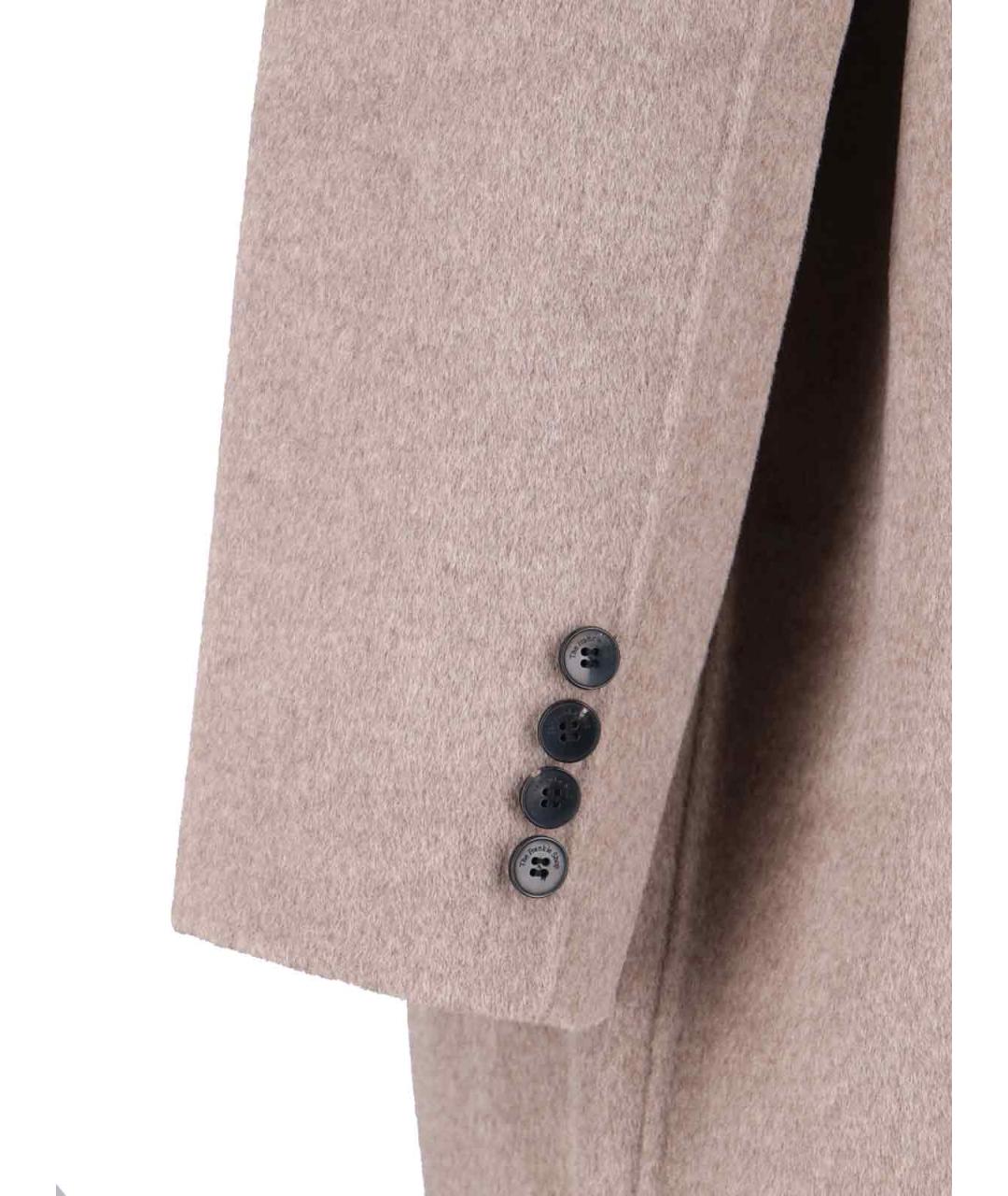 THE FRANKIE SHOP Бежевое шерстяное пальто, фото 3