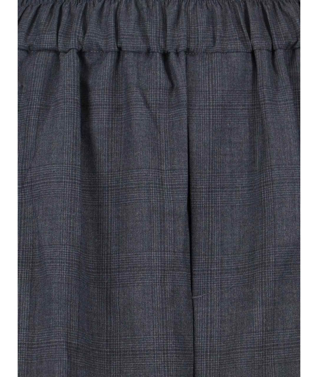 THE FRANKIE SHOP Серые шерстяные прямые брюки, фото 5