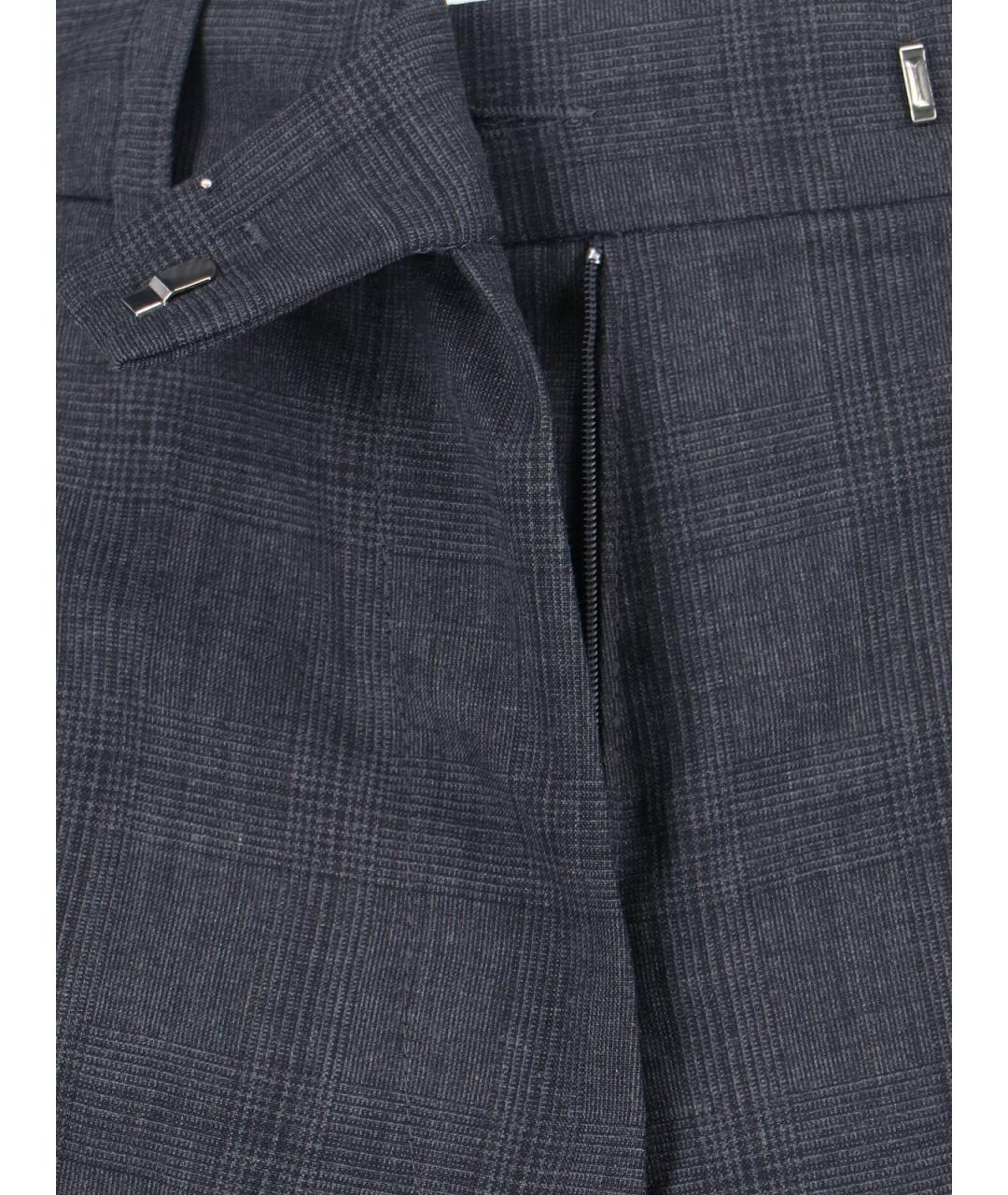 THE FRANKIE SHOP Серые шерстяные прямые брюки, фото 5