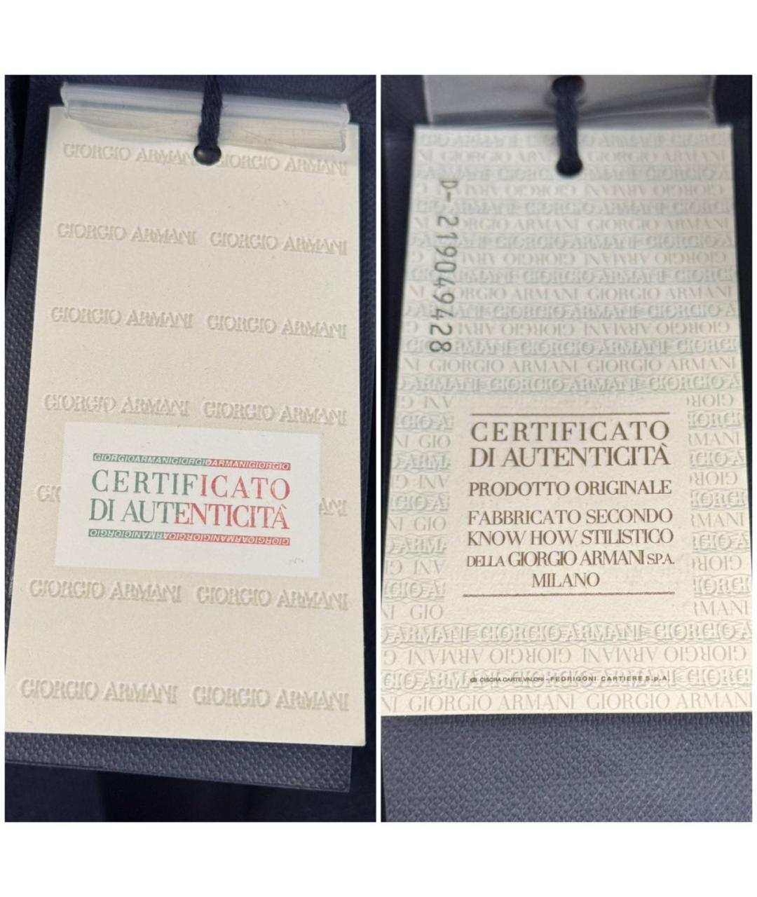 ARMANI JEANS Темно-синий полиэстеровый пиджак, фото 6