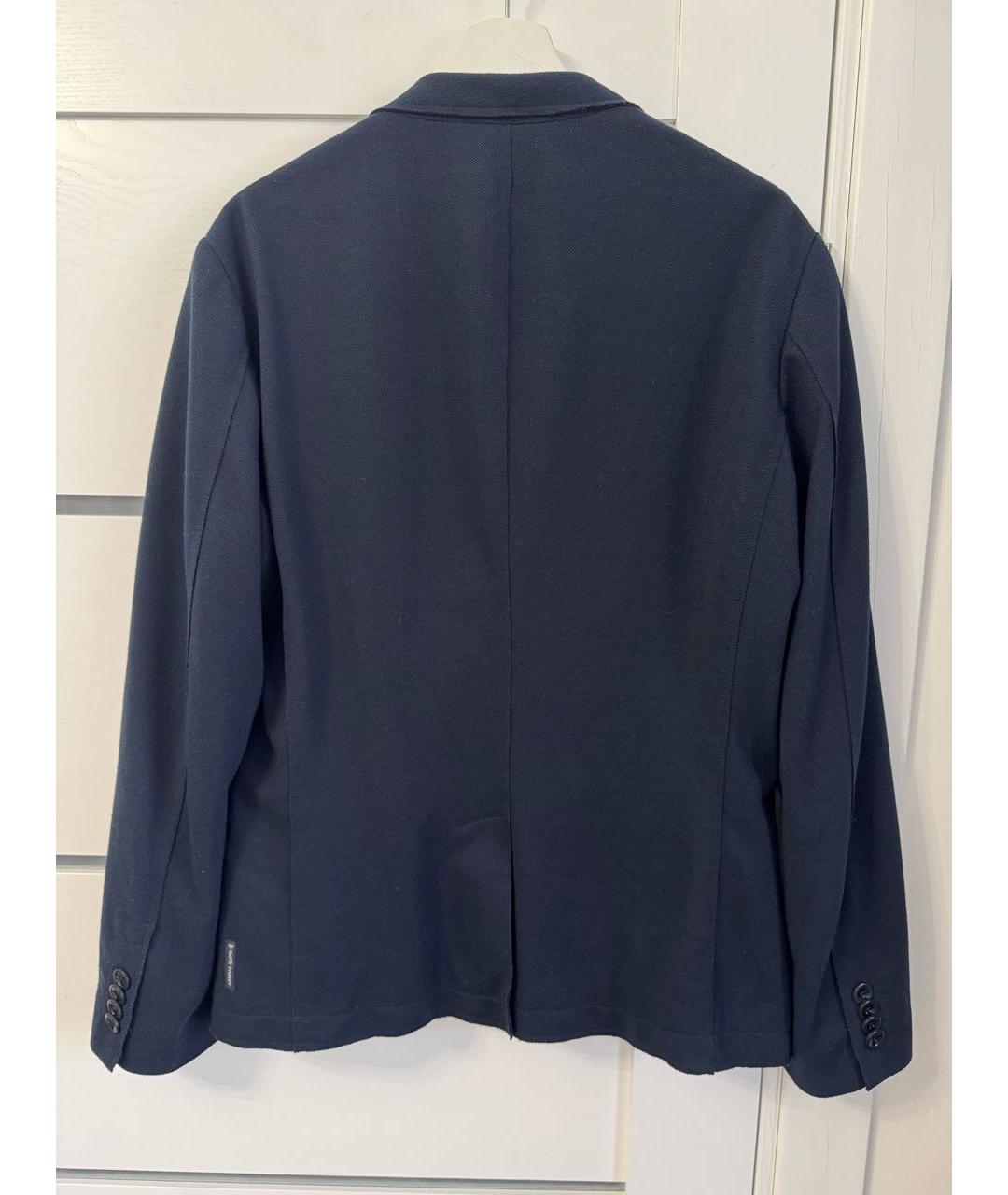 ARMANI JEANS Темно-синий полиэстеровый пиджак, фото 3