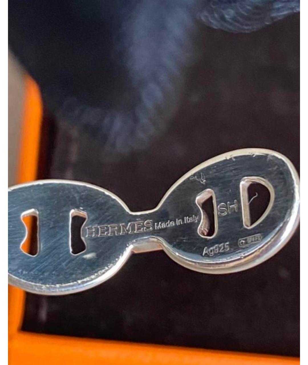 HERMES Серебрянный серебряный браслет, фото 3