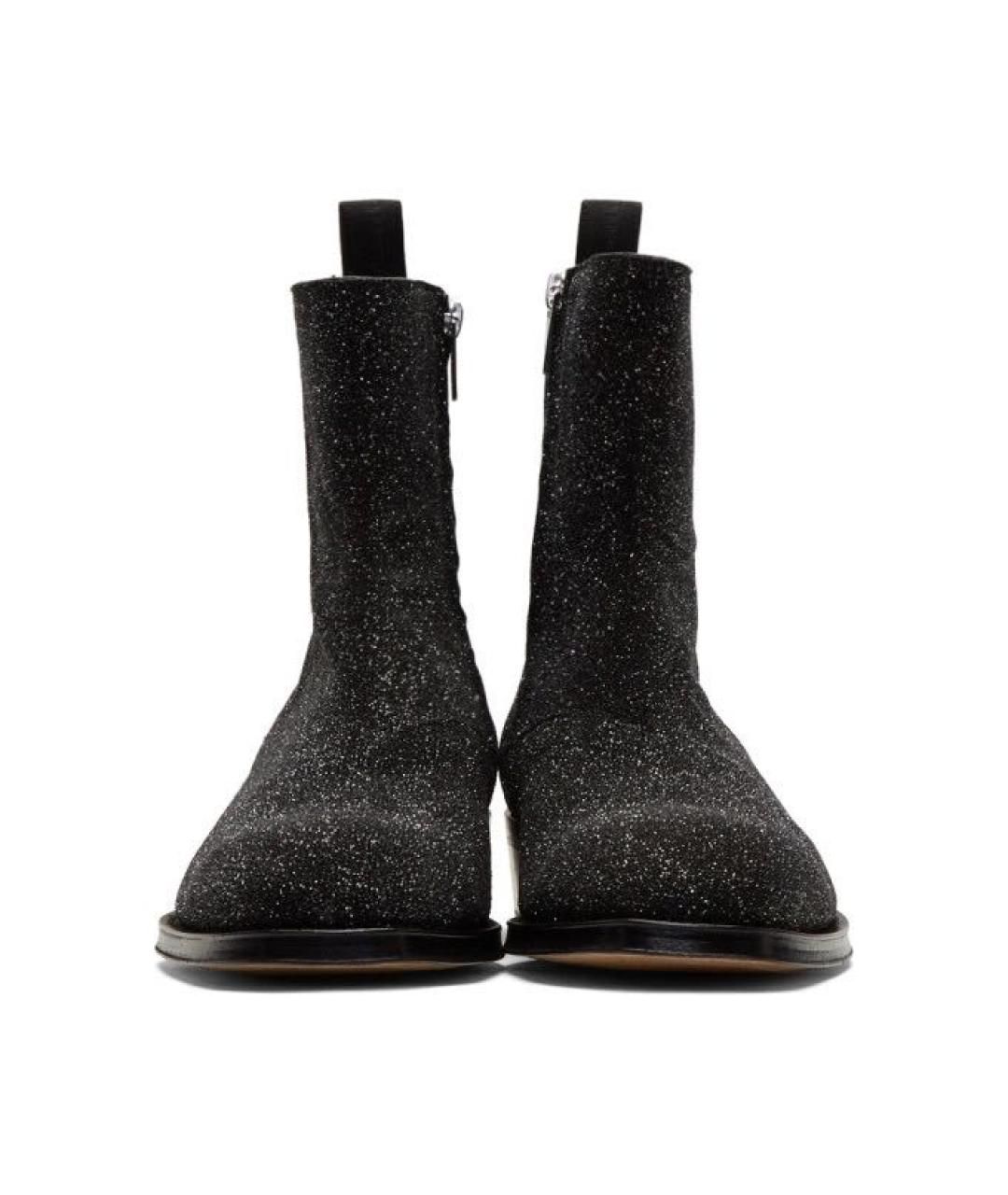 ALEXANDER MCQUEEN Антрацитовые высокие ботинки, фото 4