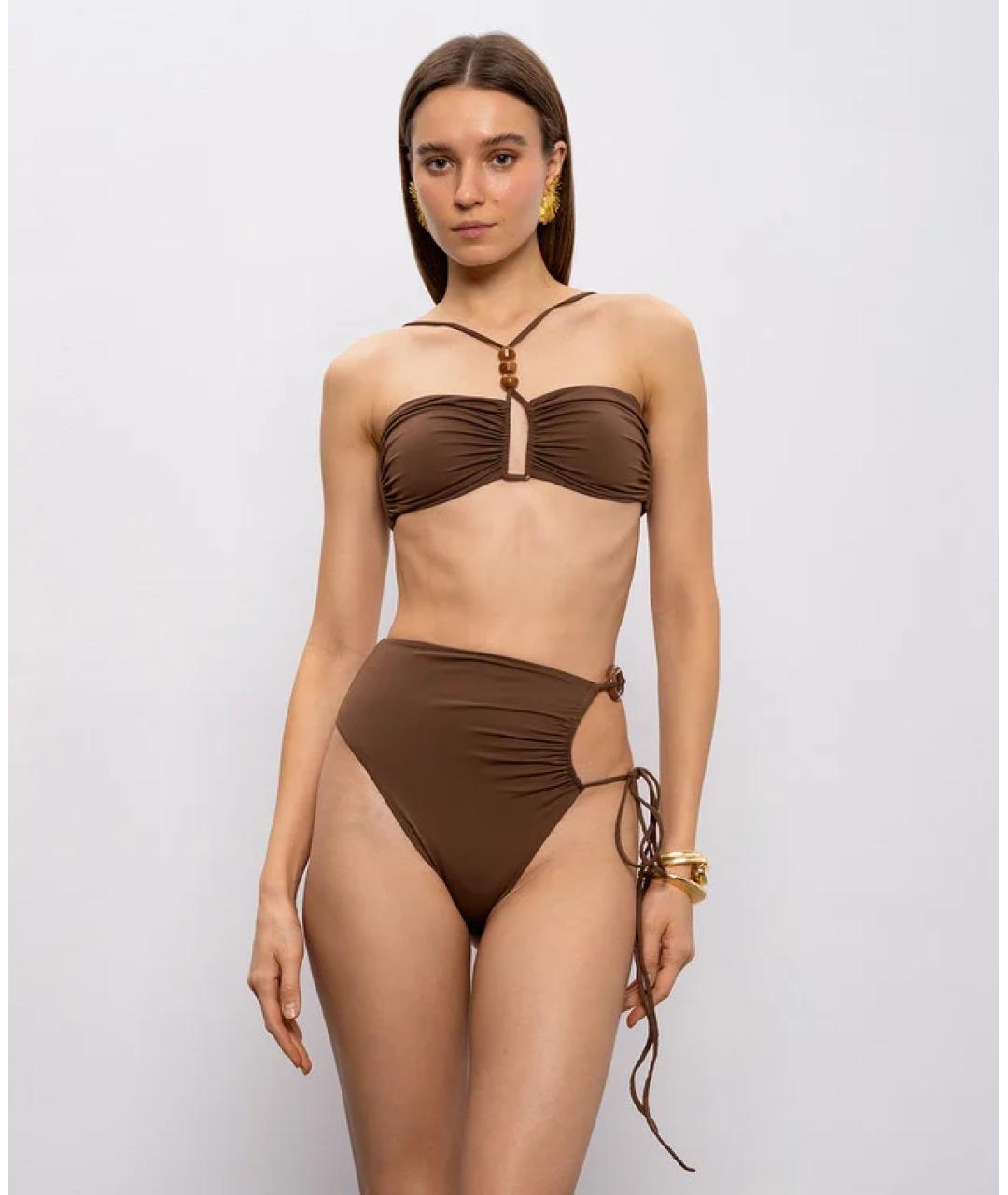 MAGDA BUTRYM Коричневый купальник, фото 5