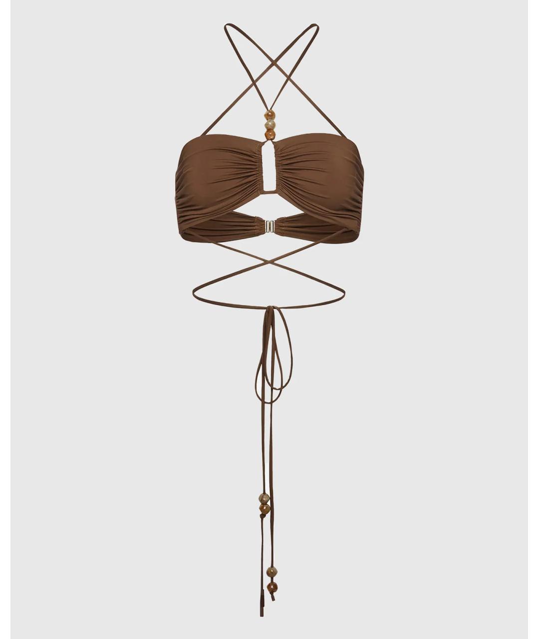 MAGDA BUTRYM Коричневый купальник, фото 4