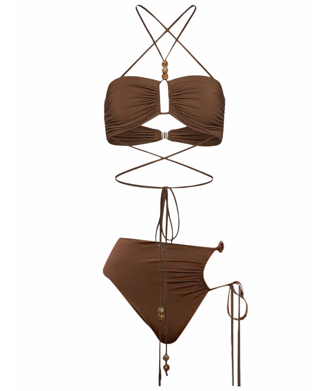 MAGDA BUTRYM Коричневый купальник, фото 1