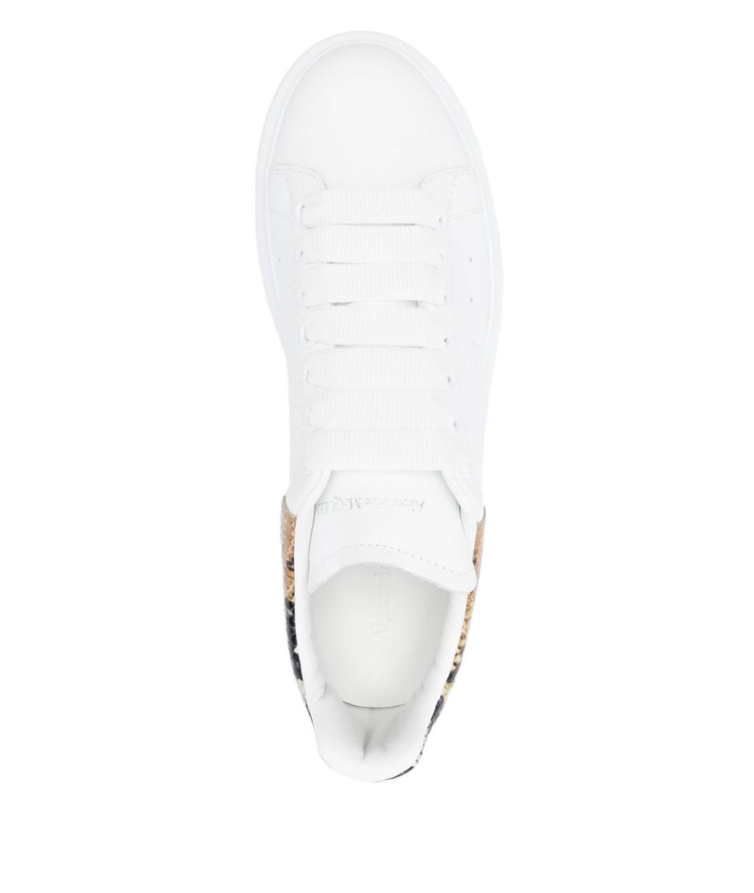 ALEXANDER MCQUEEN Белые кожаные кеды, фото 3