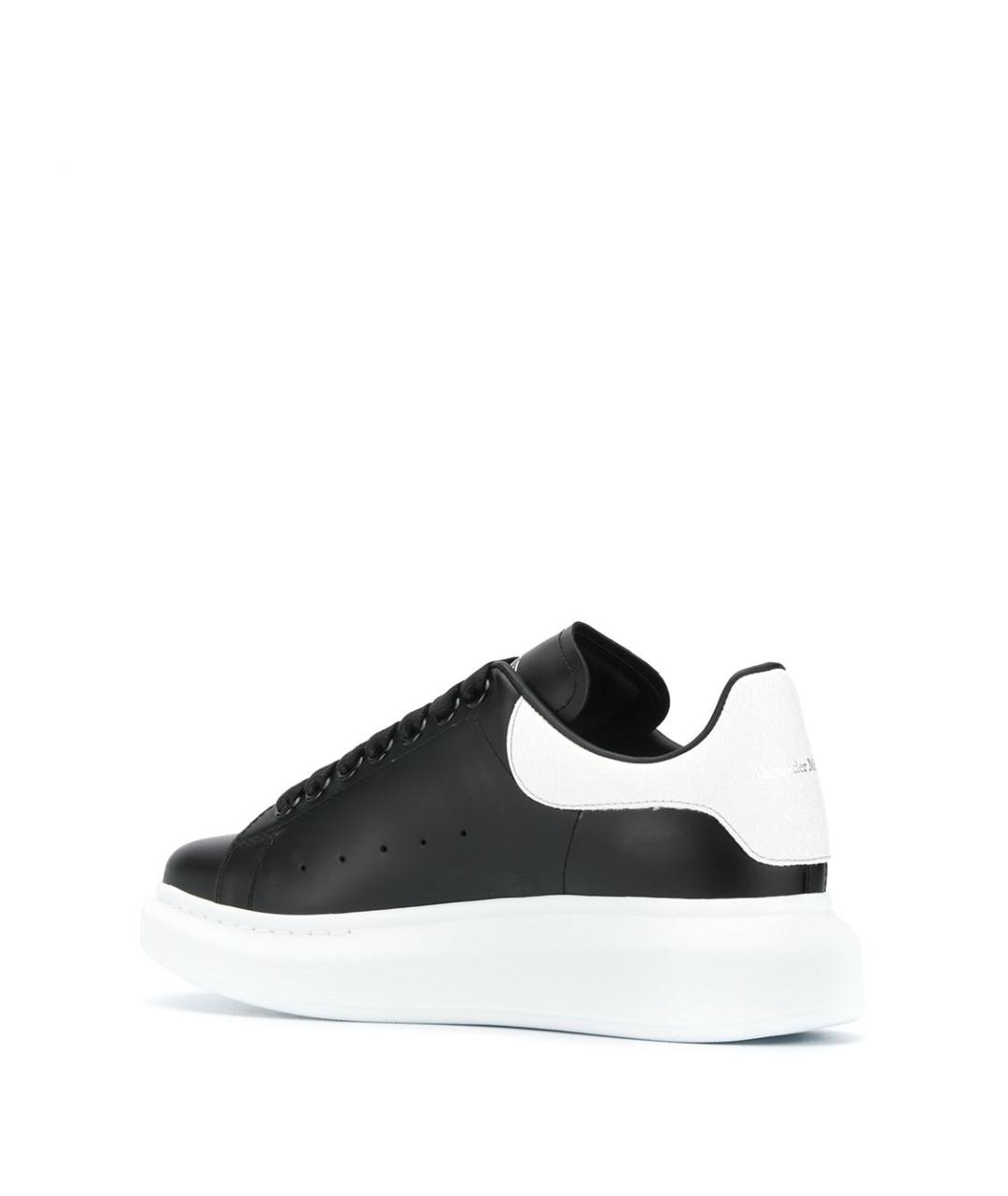 ALEXANDER MCQUEEN Черные кожаные кеды, фото 2