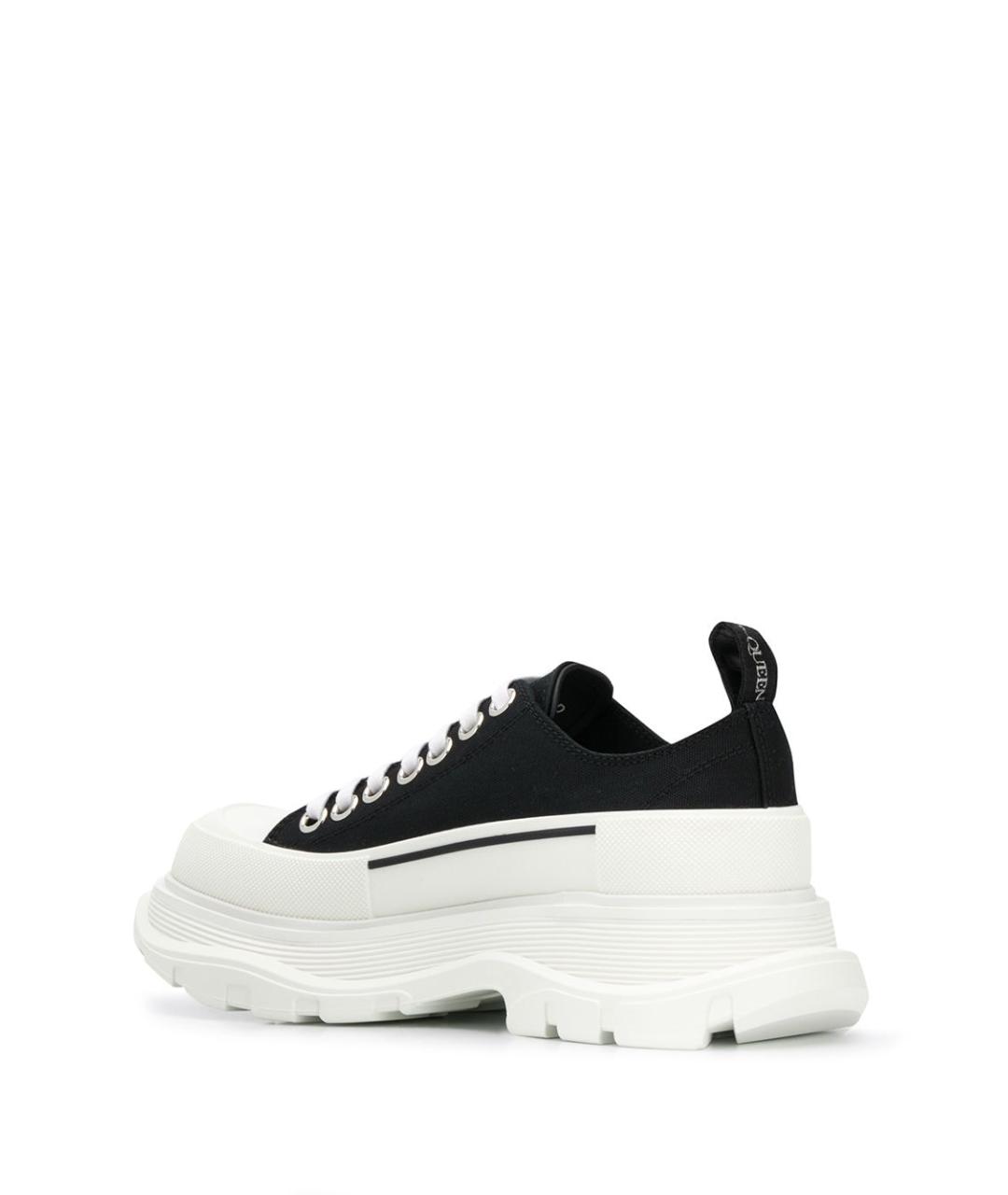 ALEXANDER MCQUEEN Черные текстильные кроссовки, фото 3