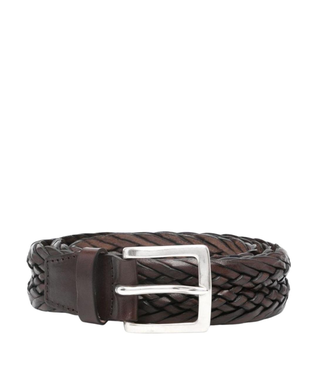 ORCIANI Коричневый кожаный ремень, фото 1