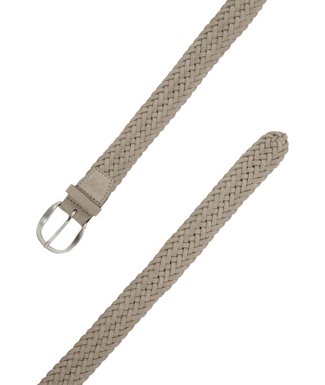 ORCIANI Бежевый кожаный ремень, фото 2